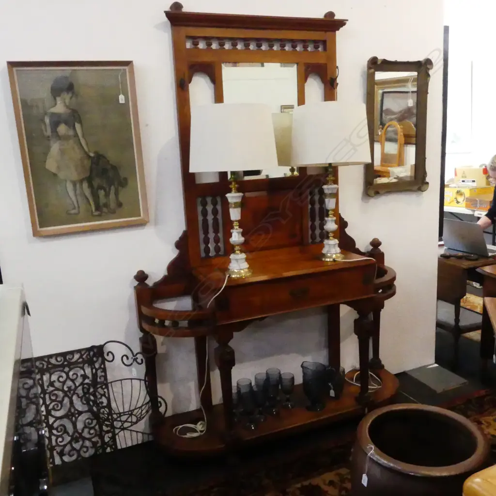 COLONIAL KAURI FANCY HALL STAND 1400x380x2100mm Image 1++