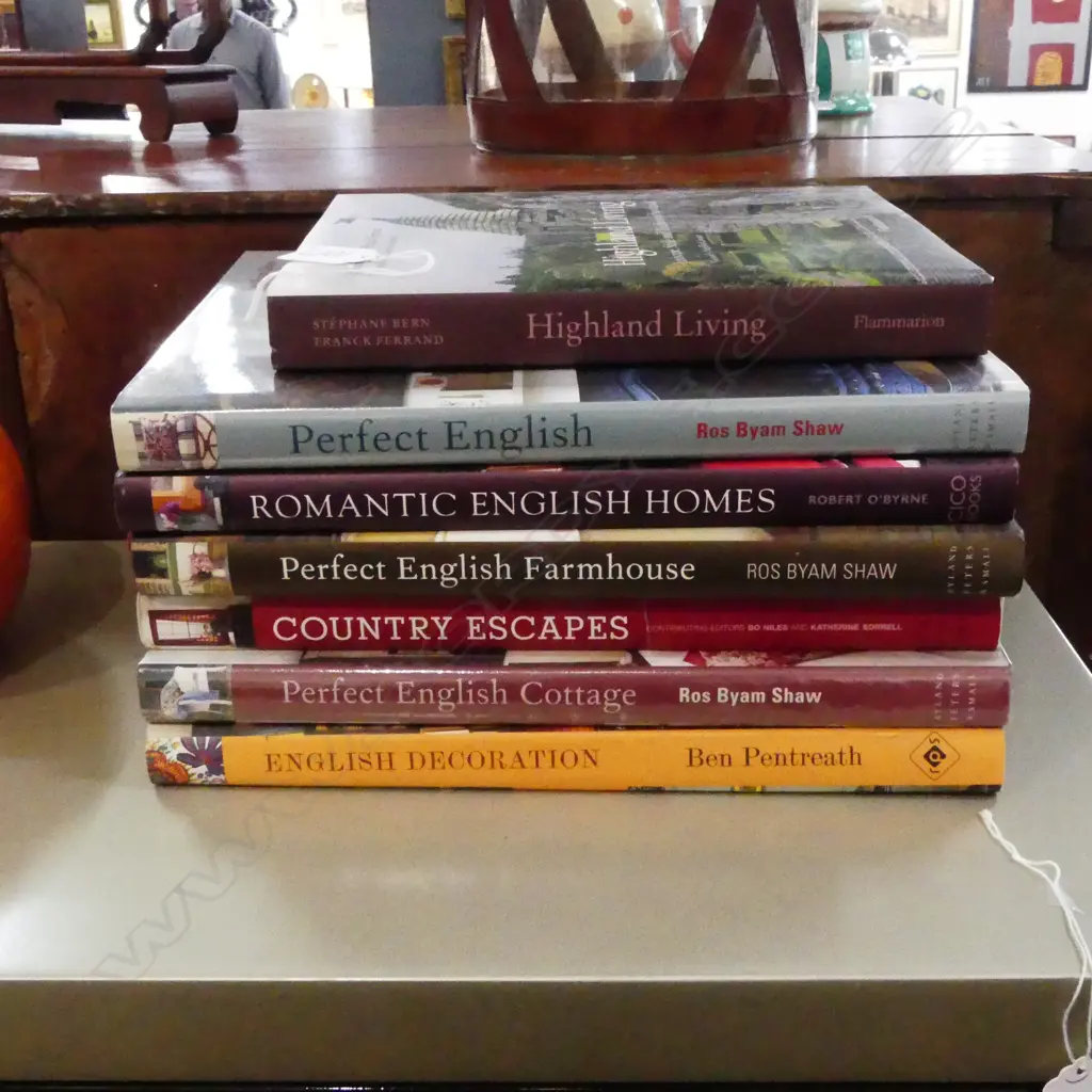 7 ENGLISH INTERIOR DESIGN BOOKS, 4 BY ROSS BYAM SHAW Image 1++