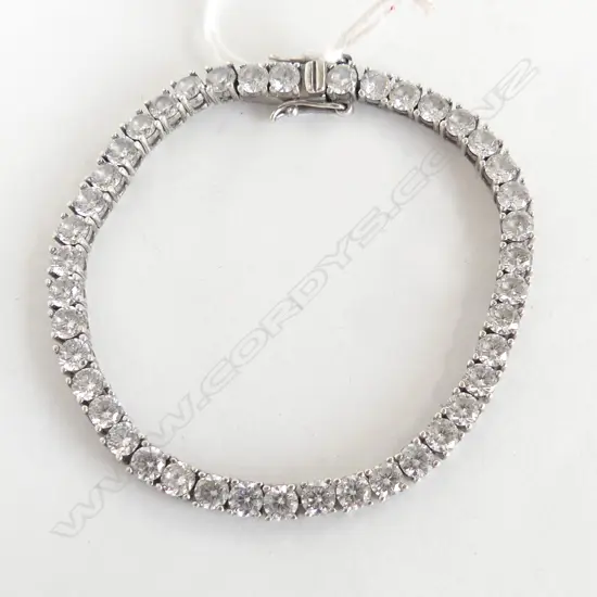 FAUX DIAMOND TENNIS BRACLET L 180MM