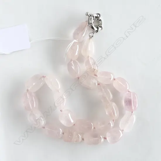 ROSE QUARTZ NECKLACE L.480mm