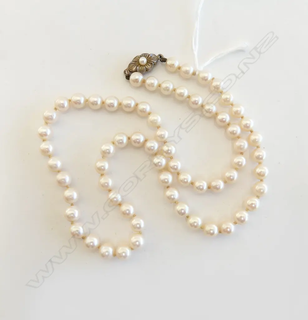 AKOYA PEARL NECKLACE - 65 PEARLS Image 1++
