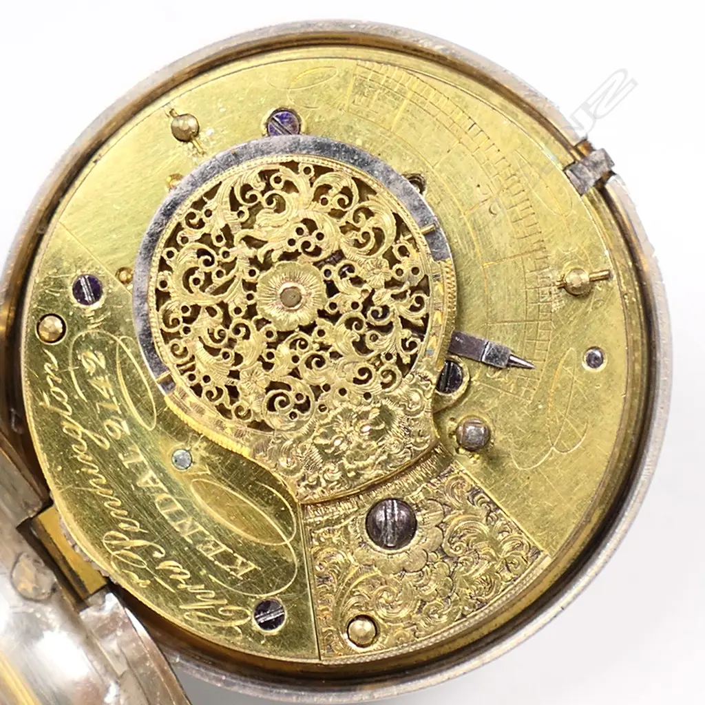 A George IV silver inner pair case pocket watch, Image 1++
