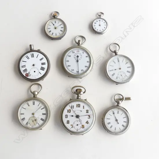 8 POCKET WATCHES, SOME STG