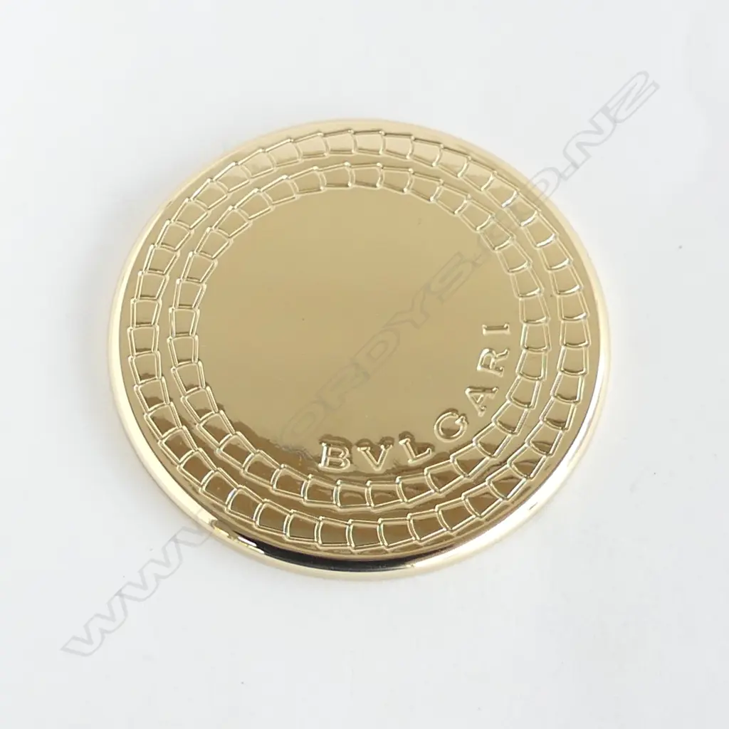 GP SWATCH WRIST WATCH, 'BVLGARI' MIRROR 70mm dia Image 1++