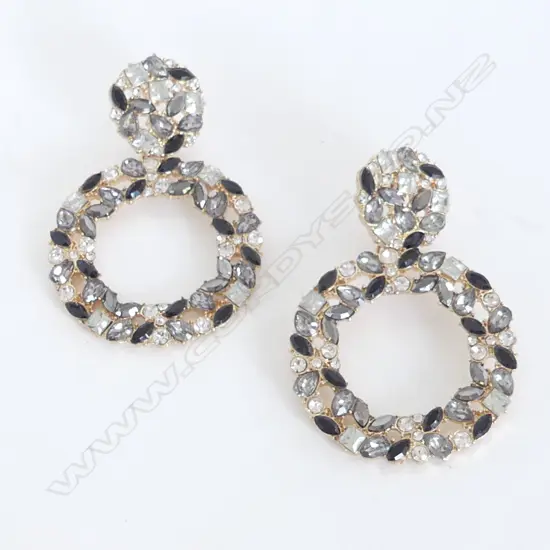 PAIR COSTUME EARINGS DROP 65mm