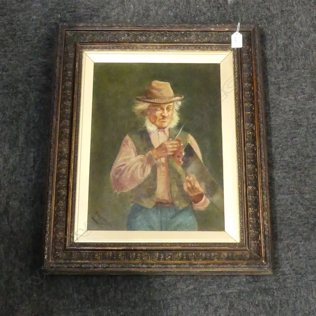 BROR GUSTAV LINDVALL (1868-1938) UNTITLED, OIL ON CANVAS, SIGNED/DATED 1905,  290 x 395mm Image 1++