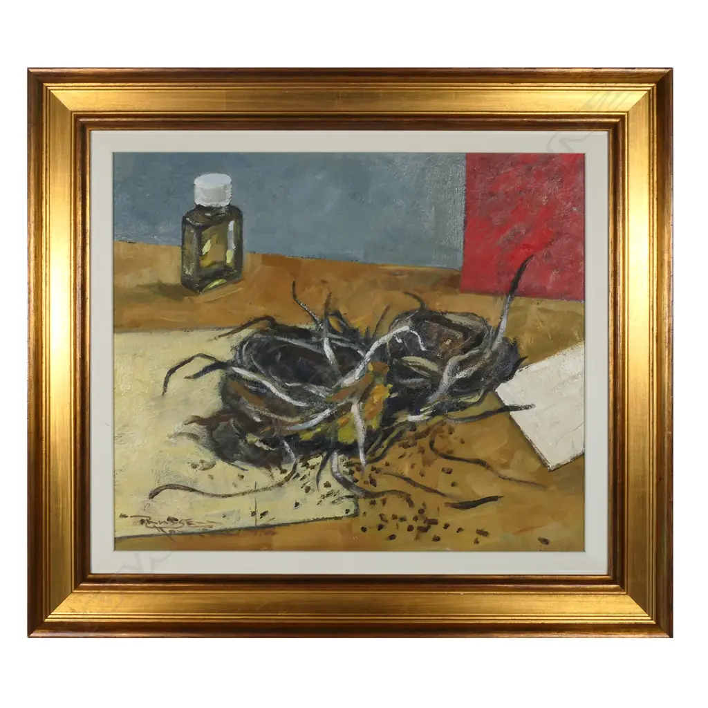 Russell Hollings ‘The Blackbirds Nest’ oil on board - signed and dated 2016.265 x 315mm, Image 1++