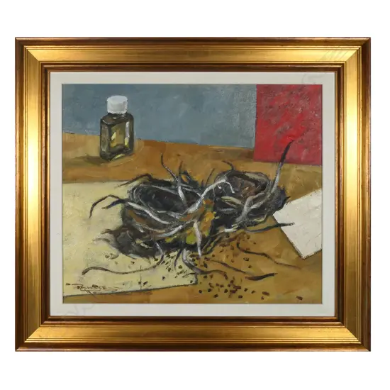 Russell Hollings ‘The Blackbirds Nest’ oil on board - signed and dated 2016.265 x 315mm,