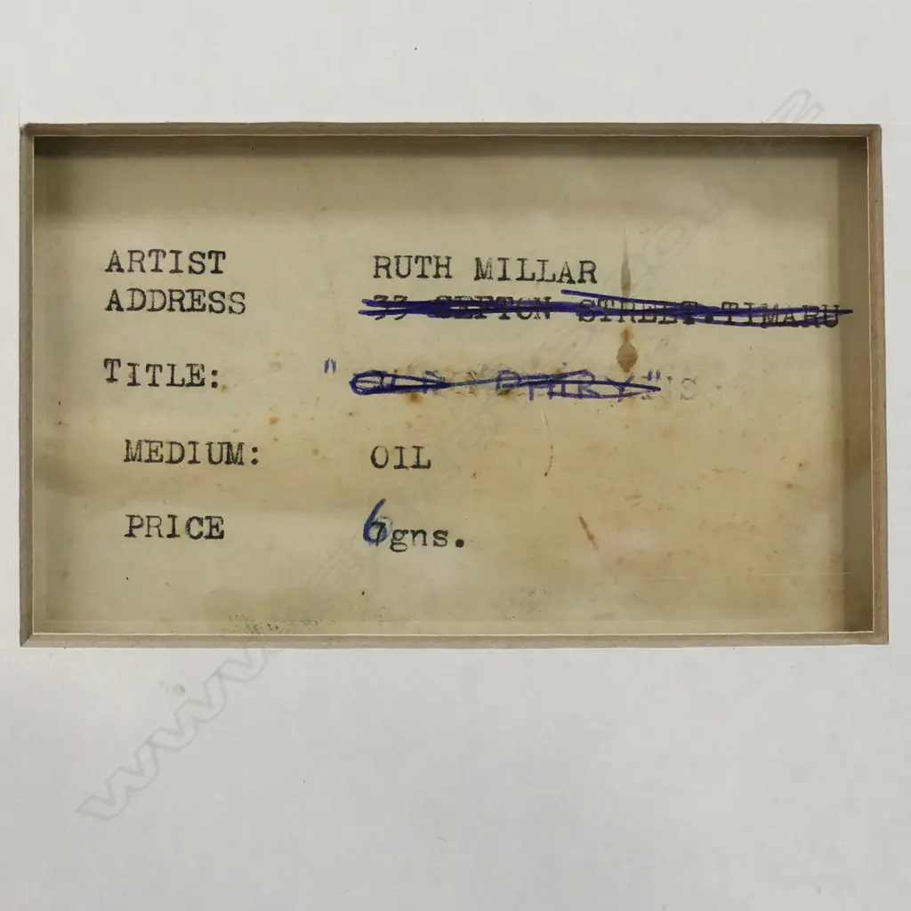 Ruth Millar (1914-2006) Canterbury Landscape - oil on board. 395 x 490mm, Image 1++