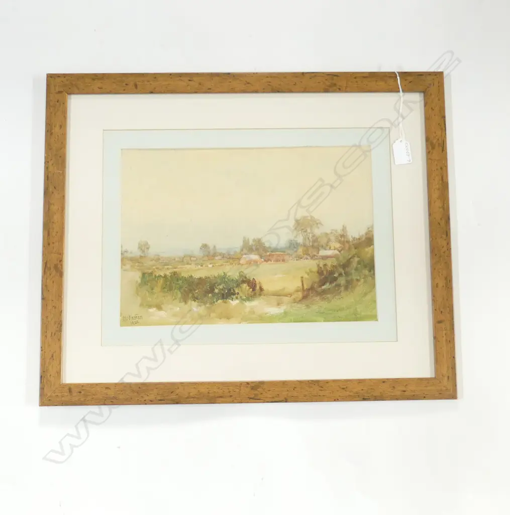 W J WADHAM (1863-1950) FARM SCENE, W/C, SIGNED/DATED 1924, 240 x 345mm Image 1++