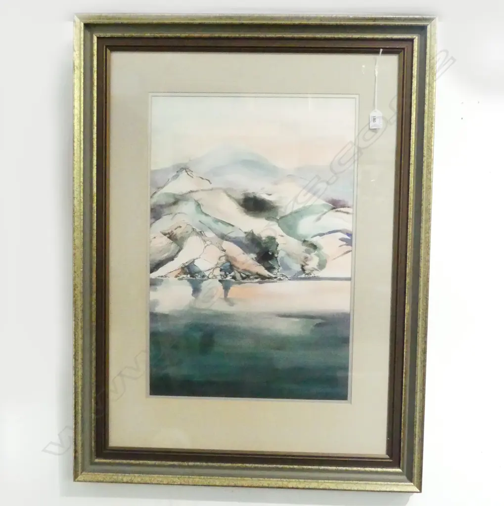 KAROL BURROWS, LANDSCAPE WC, 1985 590x395mm Image 1++