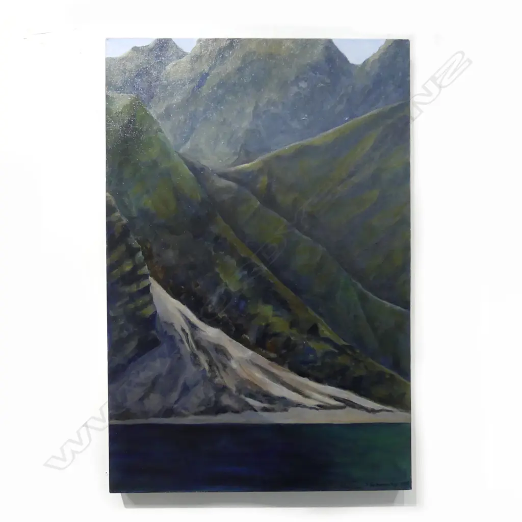 J. M. SCHUMACHER 'THE RIVER GORGE' ACRYLIC ON CANVAS 500x770mm Image 1++
