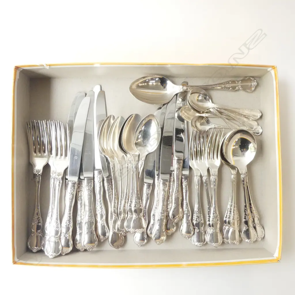 44PC RODD CAMILLE CUTLERY SET COMPLETE 6 PLACE SETTING SILVER PLATED Image 1++