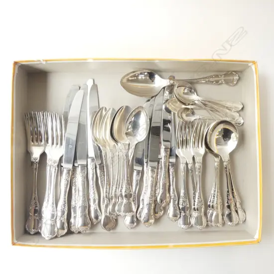 44PC RODD CAMILLE CUTLERY SET COMPLETE 6 PLACE SETTING SILVER PLATED