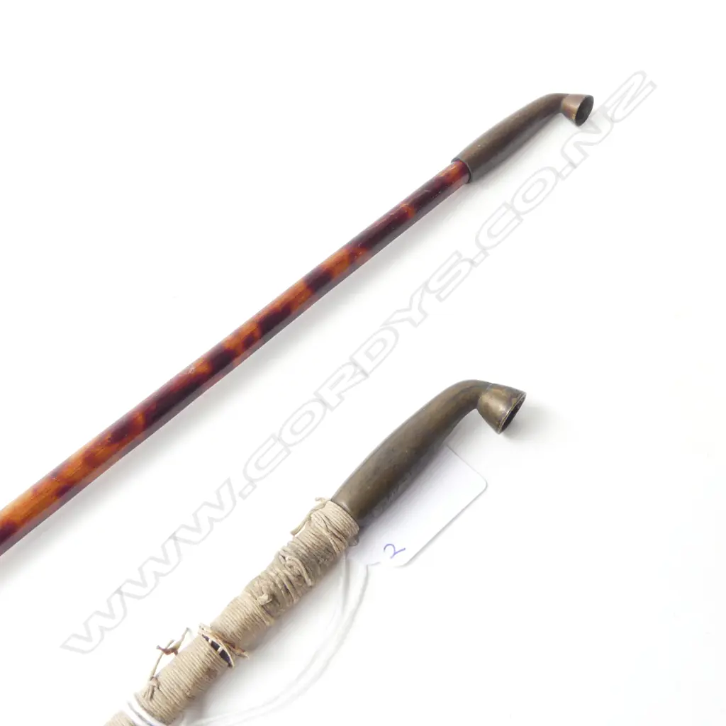 2 ORIENTAL OPIUM PIPES L.400mm Image 1++