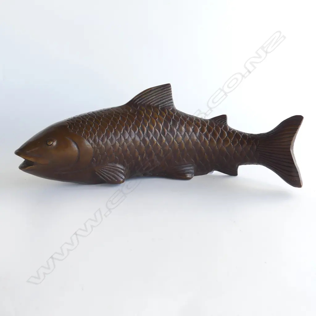 CAST BRONZE KOI CARP L.250 x 100mm Image 1++