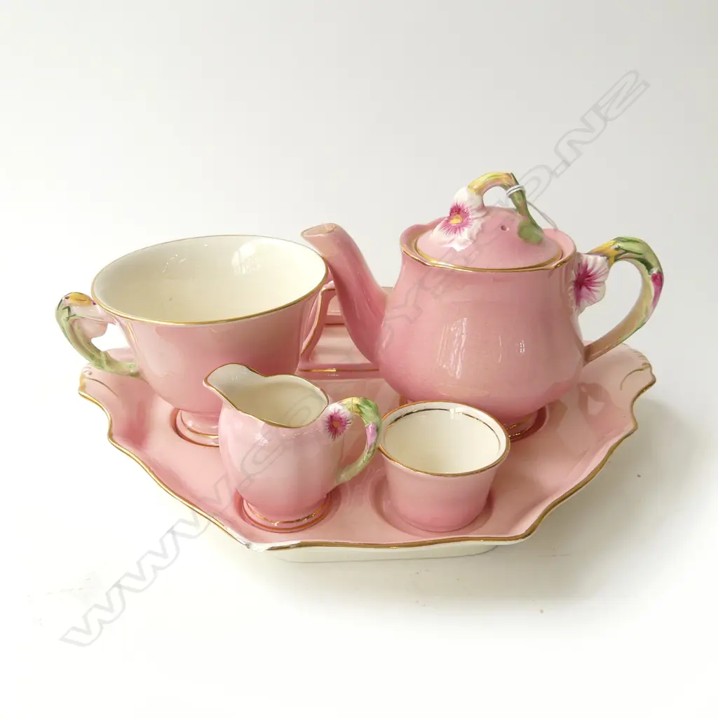 6 PCE PINK ROYAL WINTON BREAKFAST SET Image 1++