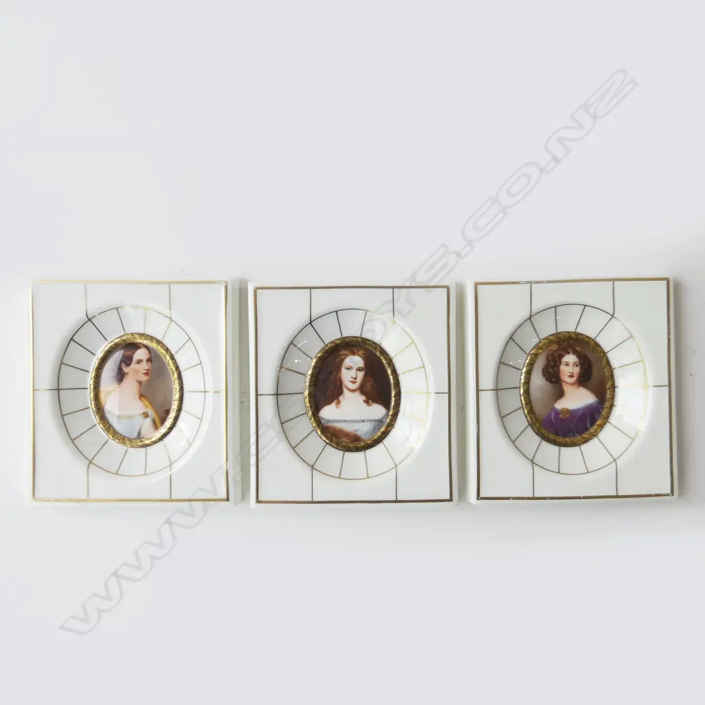 3 VILLEROY & BOCH PORCELAIN PORTRAITS LTD ED, WALL HANGING Image 1++