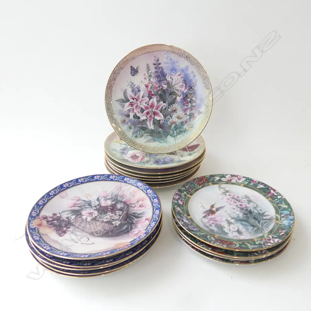 16 COLLECTORS PLATES; BRADFORD EXCHANGE ETC w. CERTIFICATES Image 1++