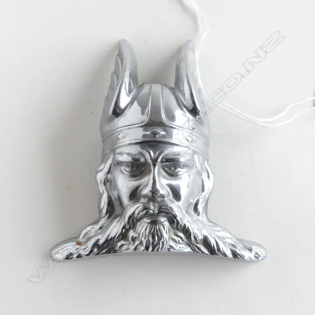 VINTAGE ROVER P4 CAR RADIATOR VIKING MASCOT HOOD BADGE H.95mm Image 1++