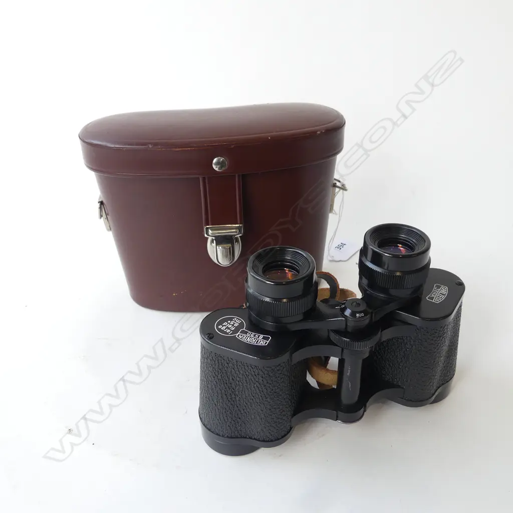 PR CARL ZEISS 'JENA' BINOCULARS IN LEATHER CASE Image 1++