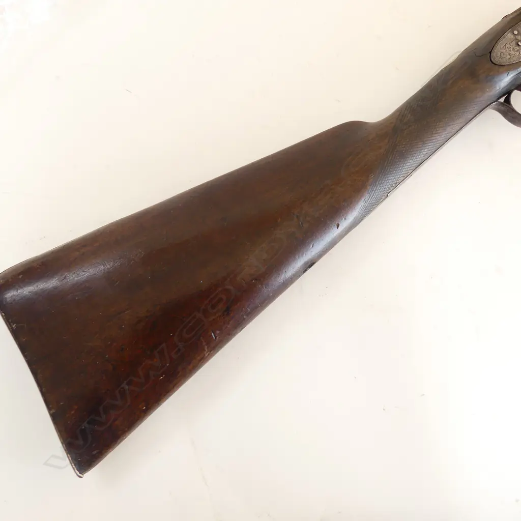 ANTIQUE BORE PERCUSSION CAP SINGLE BARREL RIFLE L.1290mm Image 1++