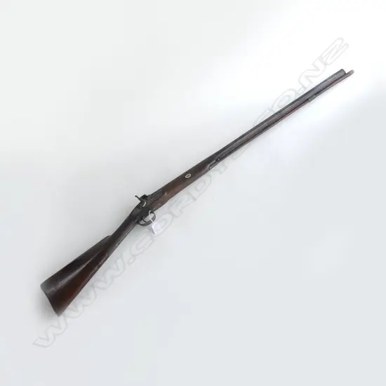 ANTIQUE BORE PERCUSSION CAP SINGLE BARREL RIFLE L.1290mm
