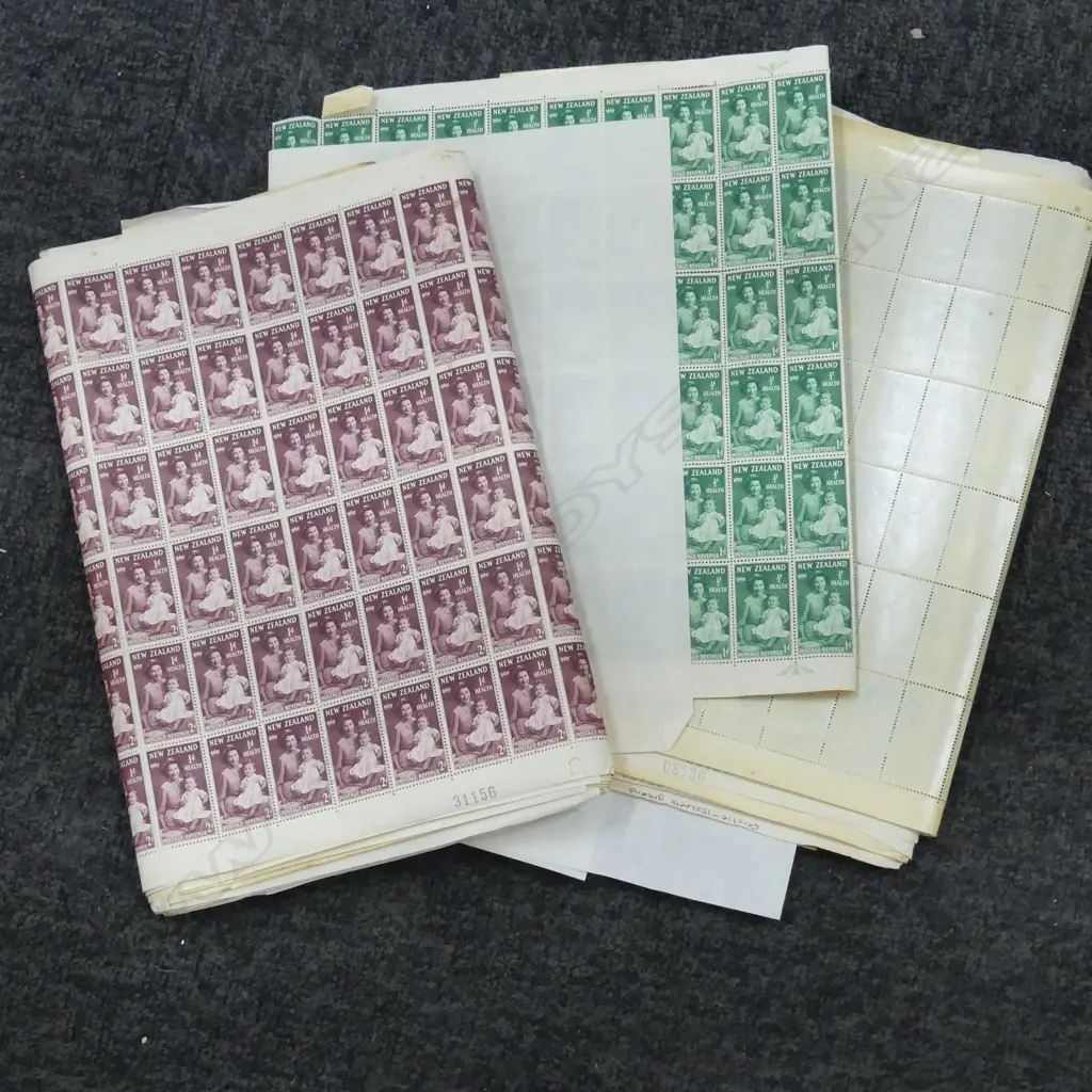 ASST. NZ HEALTH STAMP SHEETS ETC Image 1++