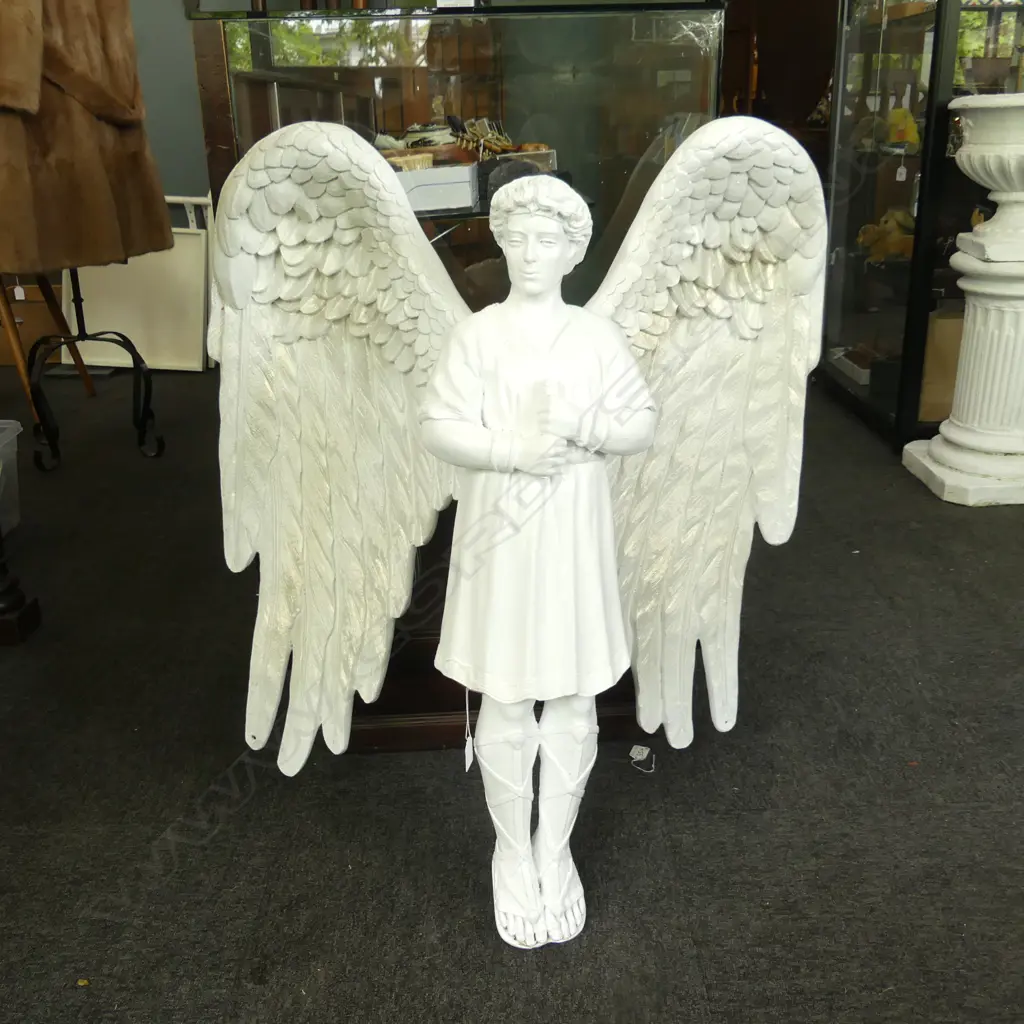 WHITE RESIN ANGEL H.840mm Image 1++
