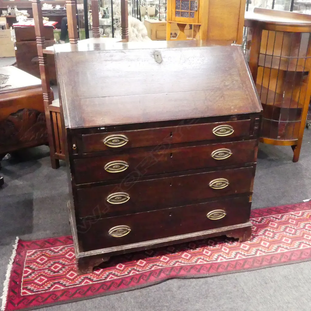 GEORGIAN OAK BUREAU 940x510x1020mm Image 1++