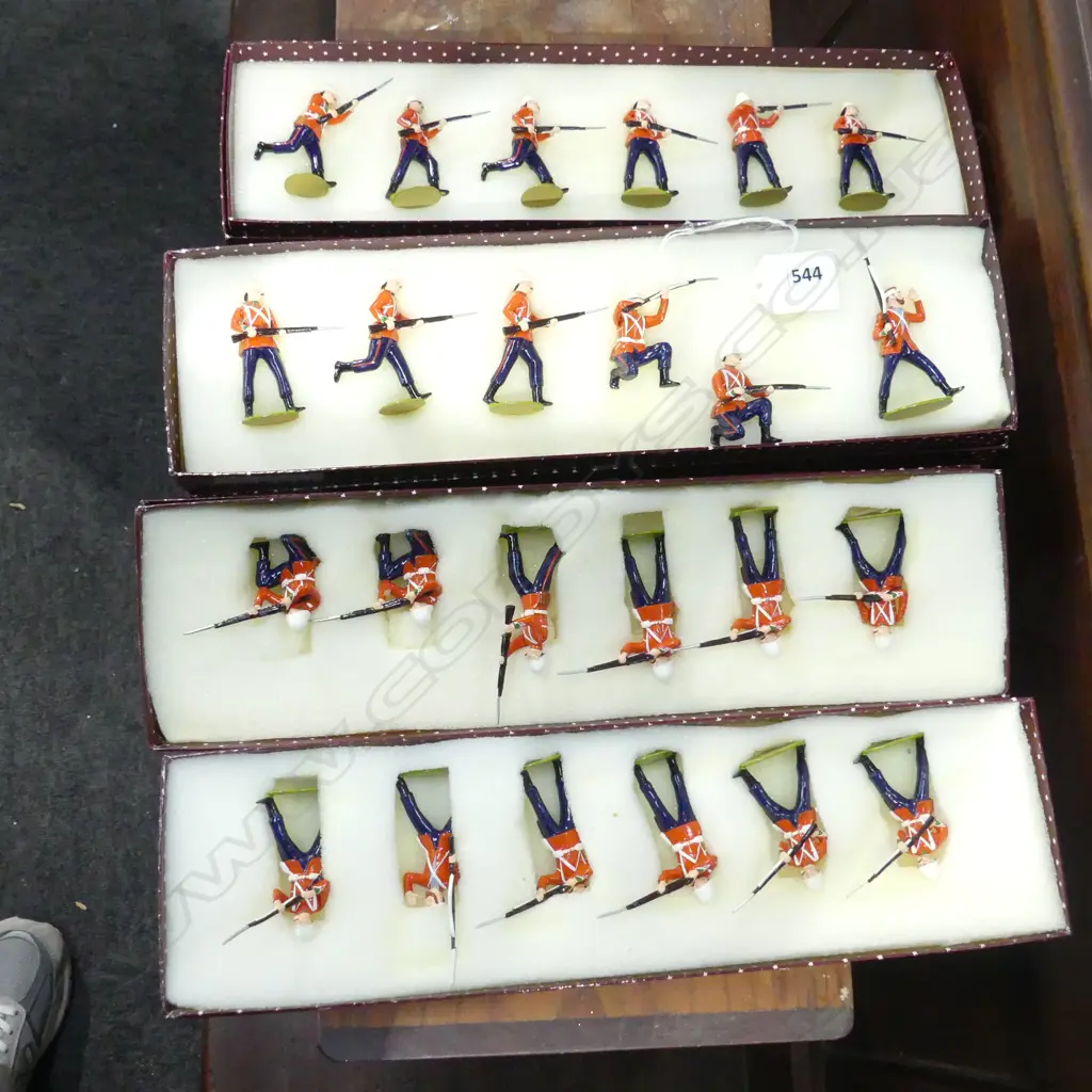 4 BOXED IMPERIAL PRODUCTION N.Z. 'ZULU WAR' COLLECTORS FIGURES Image 1++