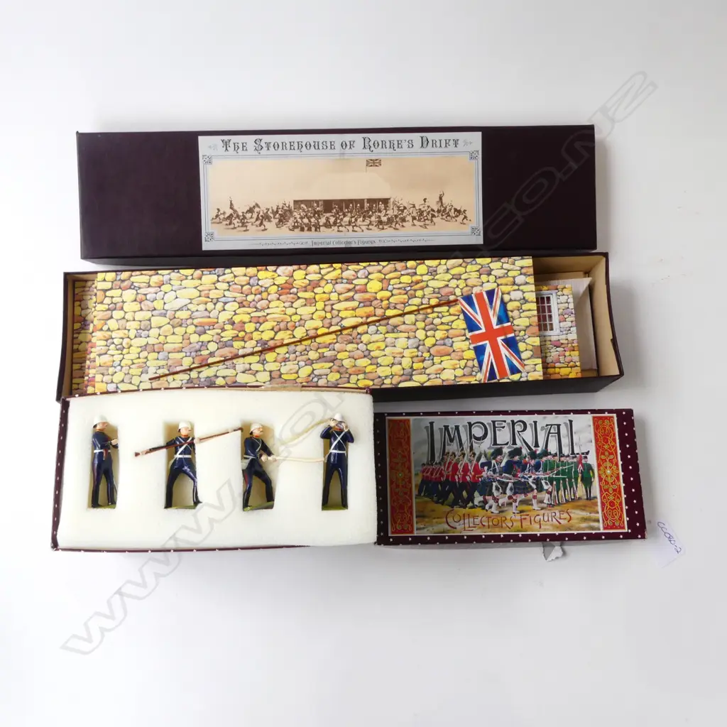 2 BOXED IMPERIAL PRODUCTION N.Z. 'ZULU WAR' COLLECTORS FIGURES Image 1++