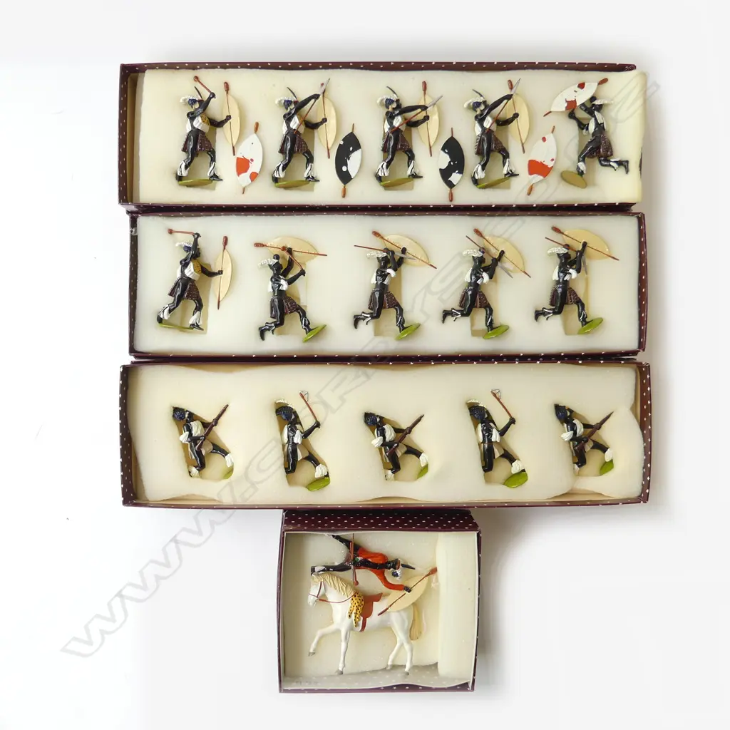 4 BOXED IMPERIAL PRODUCTION N.Z. 'ZULU WAR' COLLECTORS FIGURES Image 1++