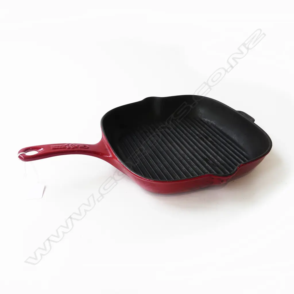 RED ENAMEL CHASSEUR FRYING PAN - MADE IN FRANCE Image 1++