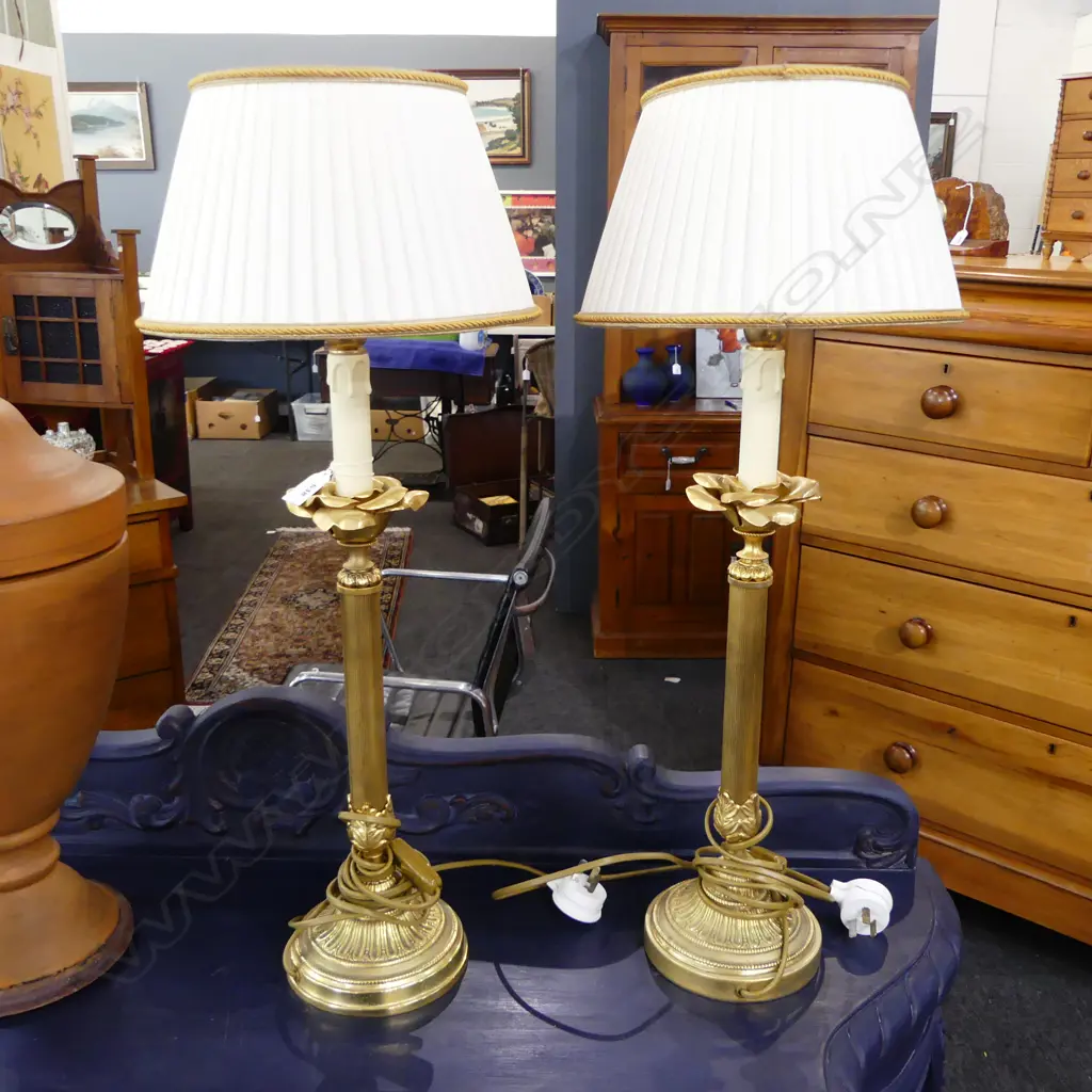 PR ITALIAN GOLD TABLE LAMPS H.640mm Image 1++