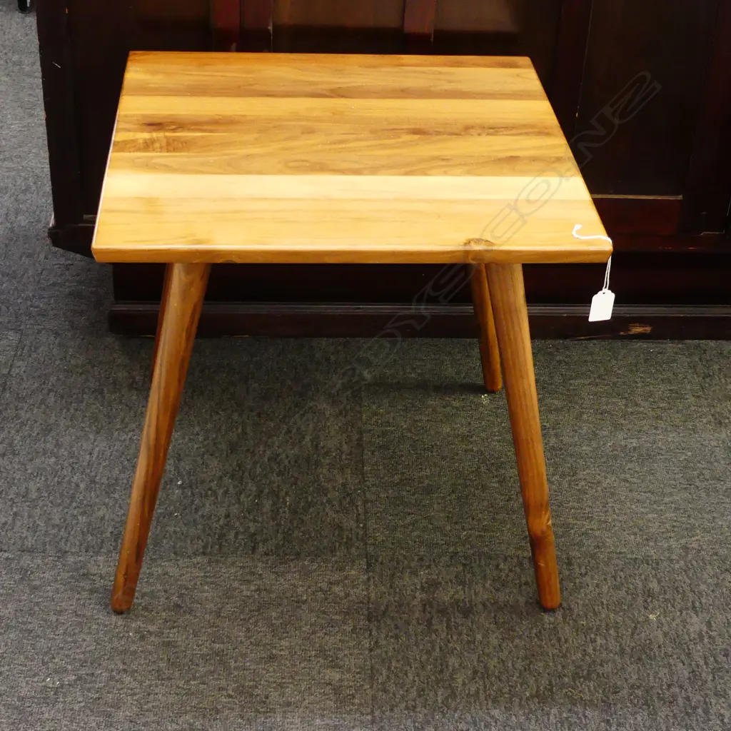 WOODEN SIDE TABLE 500x500x490mm Image 1++