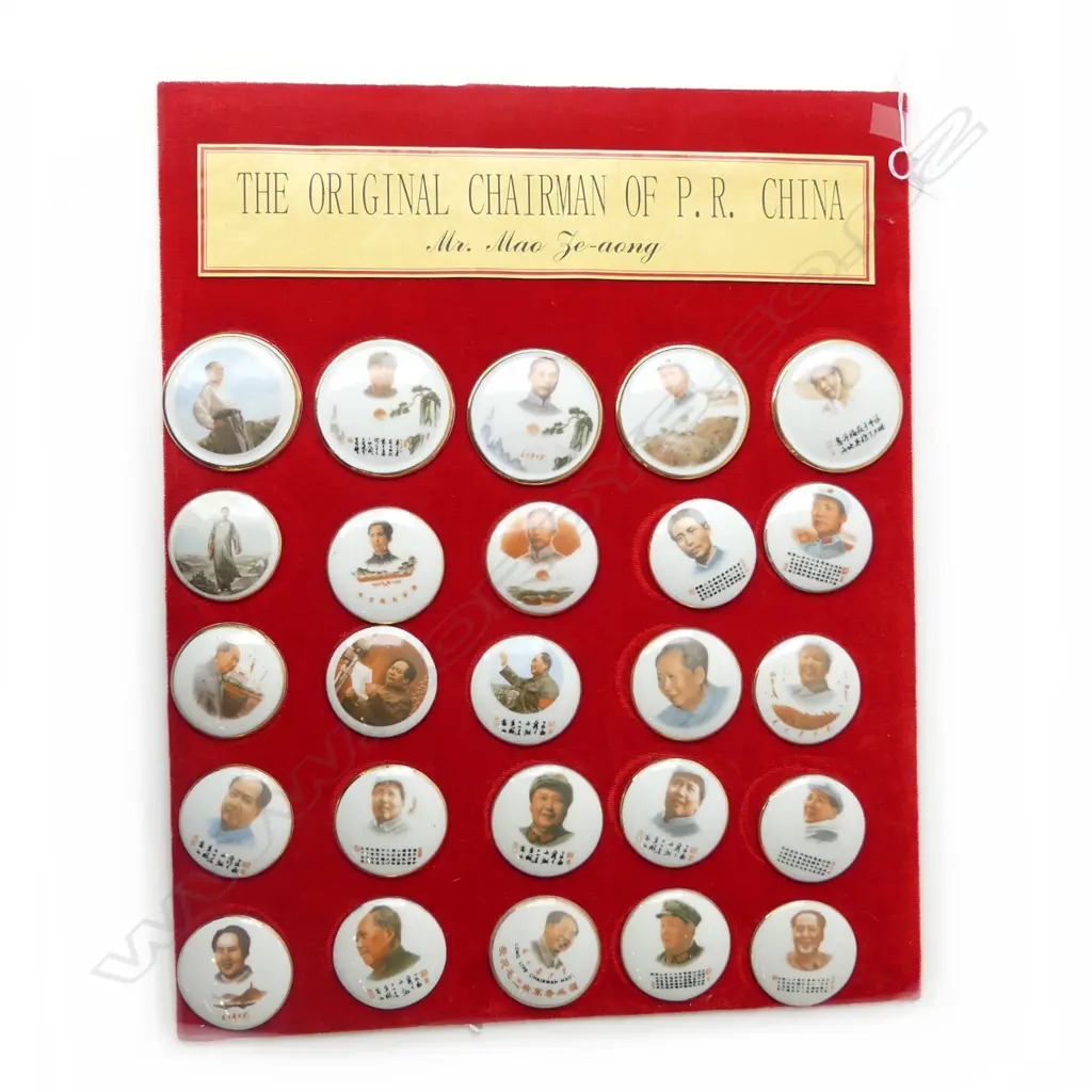 25 CHAIRMAN MAO BADGES 75 / 60mm dia Image 1++