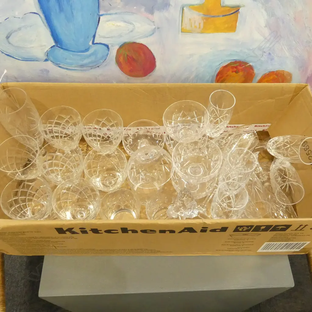 ASST. CRYSTAL DRINKING GLASSES Image 1++
