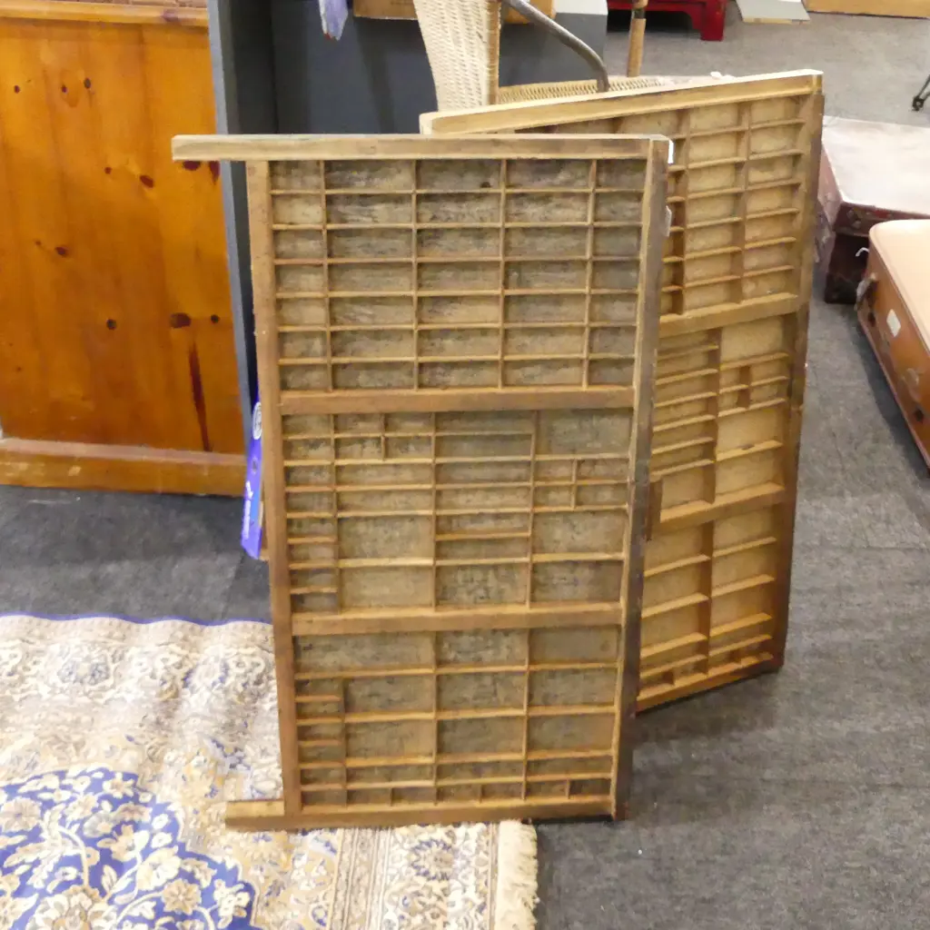 2 PRINTER TRAYS, 820 x 495mm. Image 1++