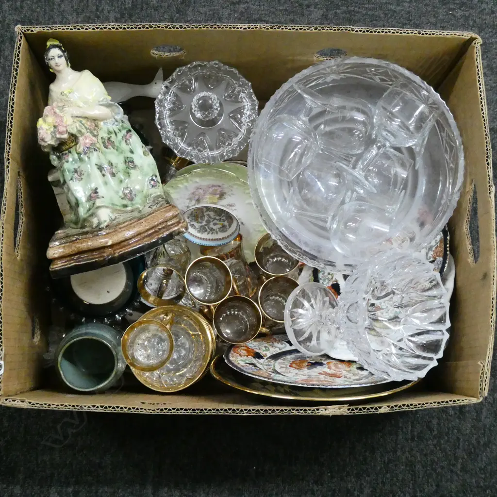 ASSORTED CHINA CRYSTAL POTTERY ETC Image 1++
