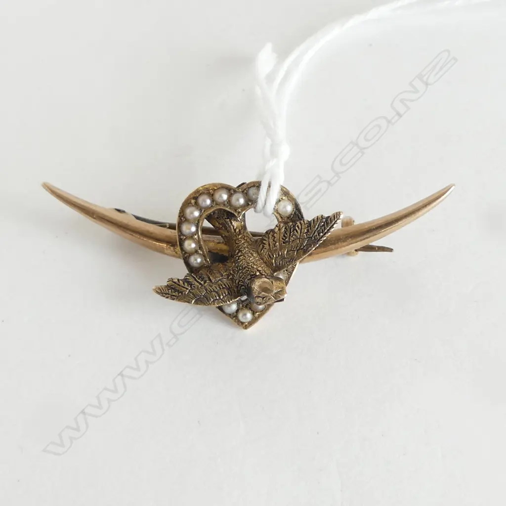 15CT GOLD BROOCH, 3.4gms Image 1++