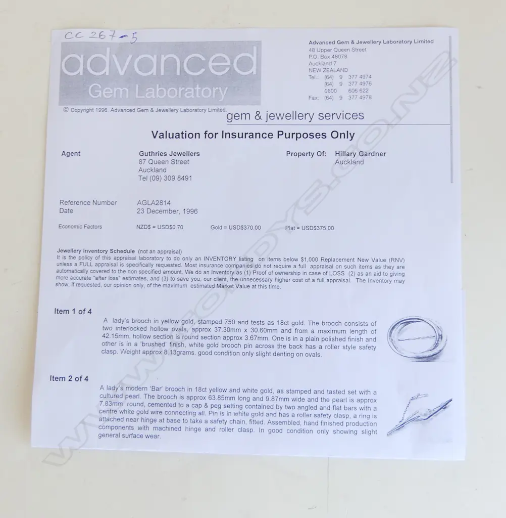 18CT  Y/W GOLD WHITE PEARL BAR BROOCH W.65mm, 5.3gms Pearl size 7.83 mm Image 1++