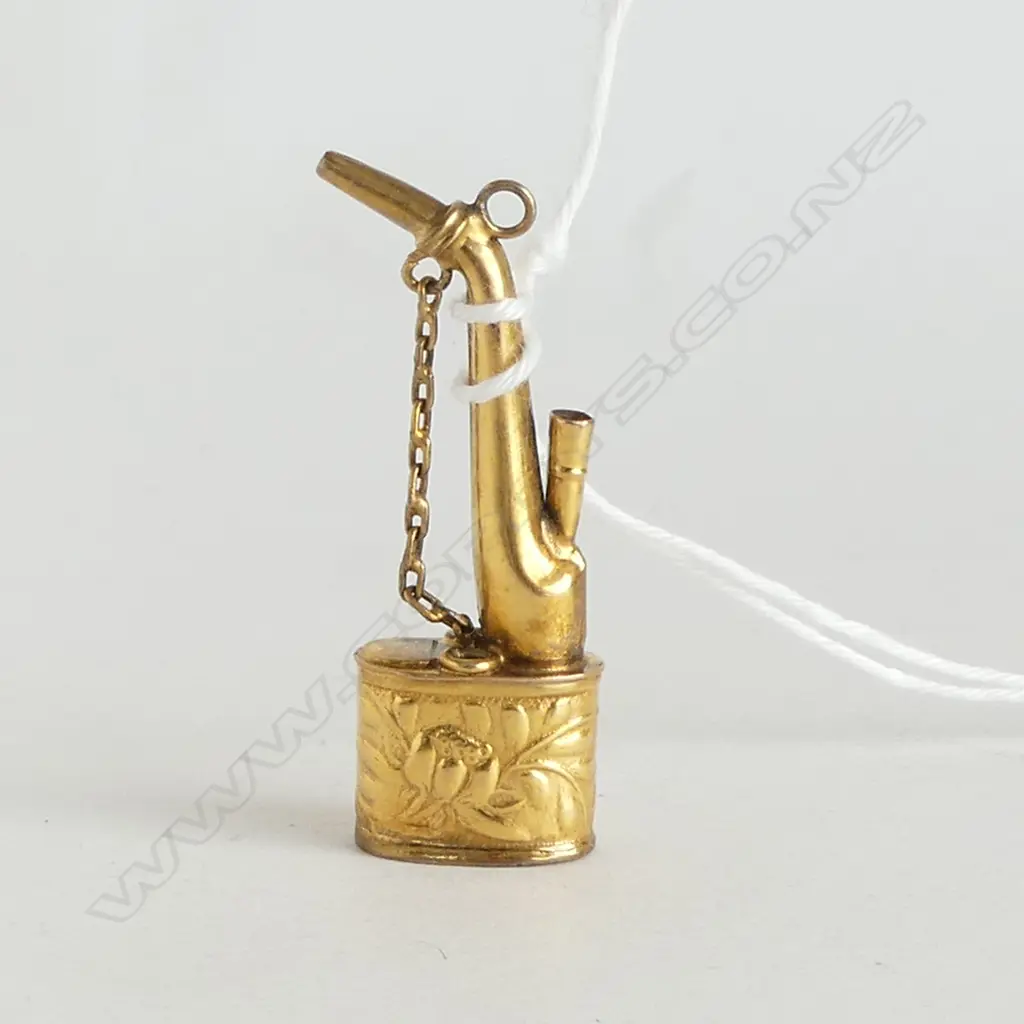 14CT OPIUM PIPE CHARM H.35mm, 3.4gms Image 1++