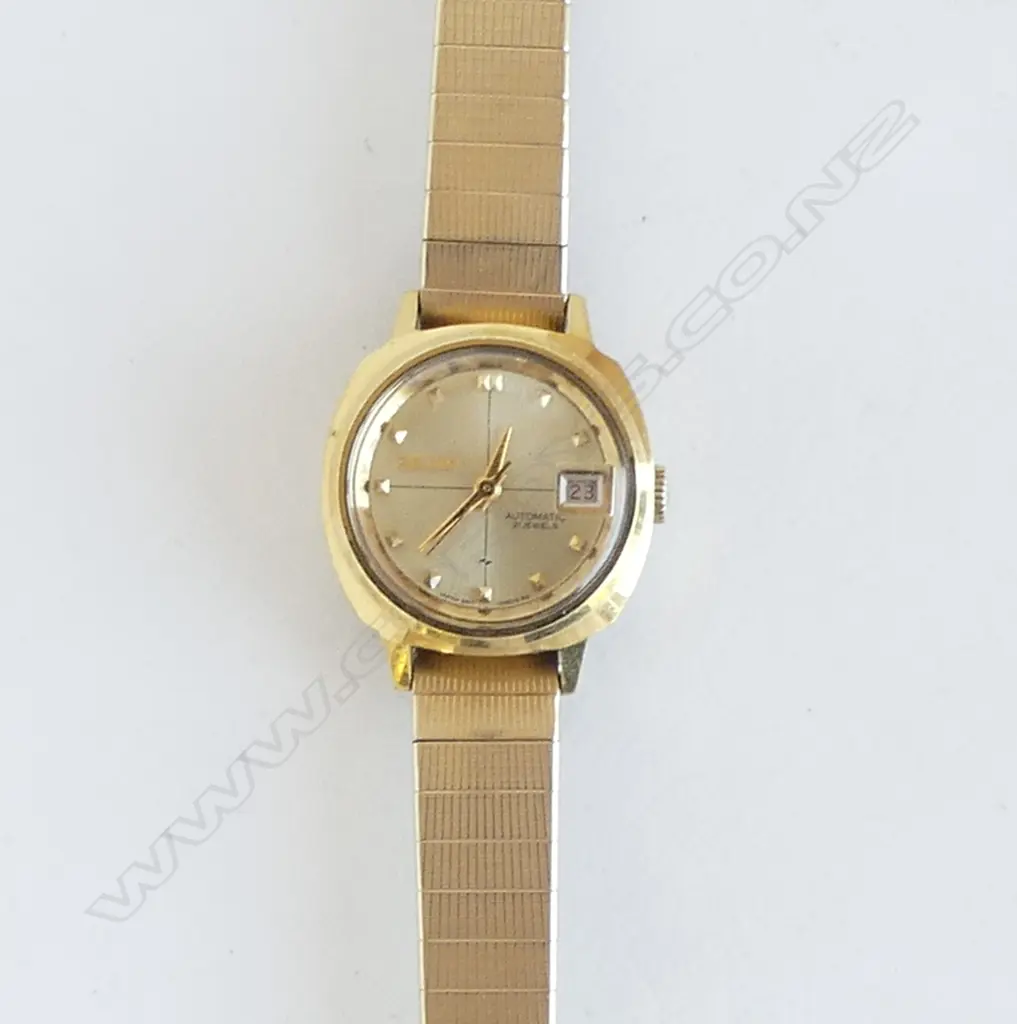 SEIKO VINTAGE GOLD PLATE LADIES WRISTWATCH running Image 1++