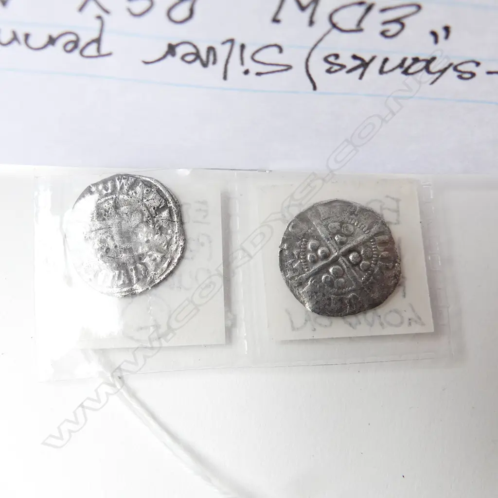 2 EDWARD 1st PENNIES Image 1++