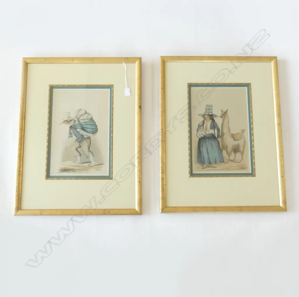 PR A. A. BONNAFFE PRINTS OF PERUVIAN COSTUME 370x240mm Image 1++