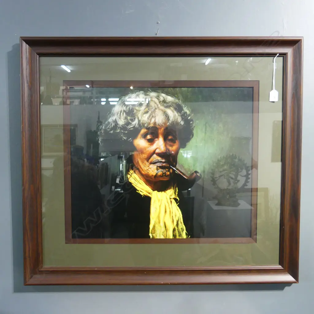 LG GOLDIE PRINT, Ina te Papatahi, a Ngāpuhi Chieftainess 500x600mm Image 1++