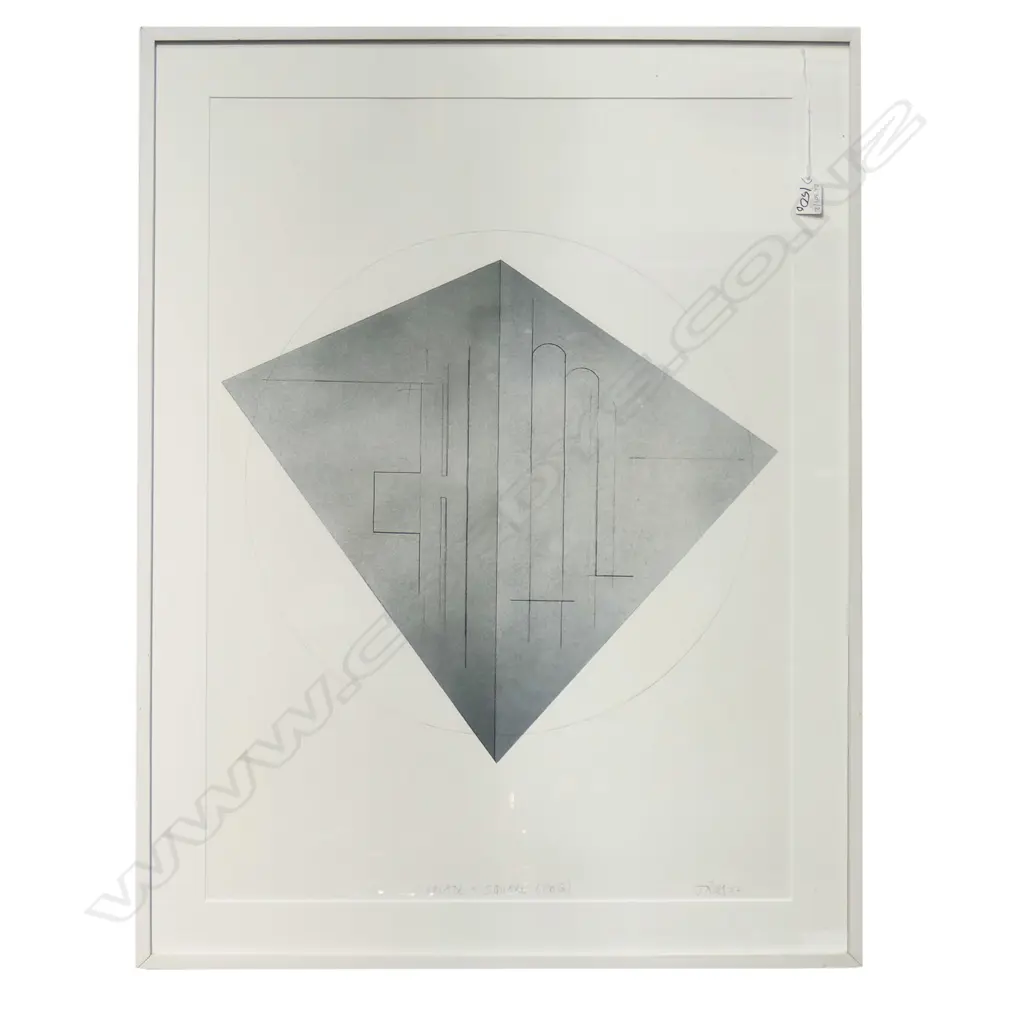 JAMIE ROSS 'ARCADE + SQUARE (FOG)' PRINT SIGNED & DATED '02 730x530m Image 1++