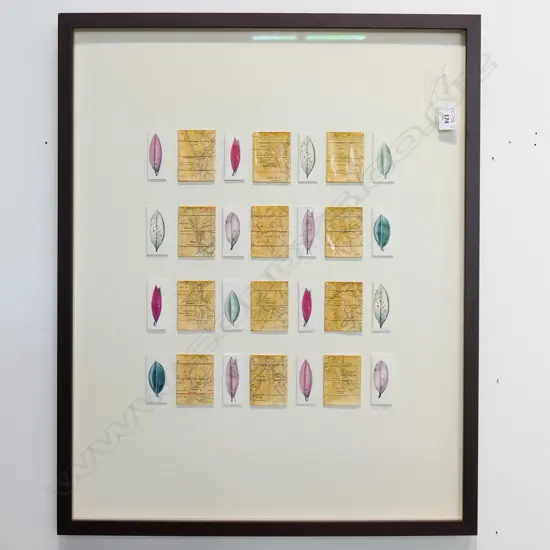 MIXED MEDIA ARTWORK BY KATE WELLS. WAITAKERE THEME 700 x 570mm