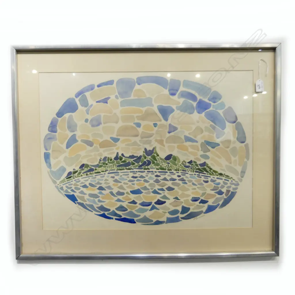 A BRISCOE WATERCOLOUR RAROTONGA C1974 Signed Labelled verso 785 x 630mm Image 1++
